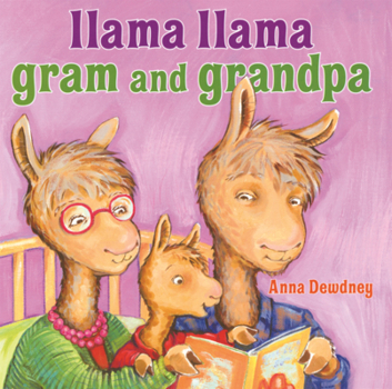 Library Binding Llama Llama Gram and Grandpa Book