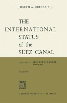 Paperback The International Status of the Suez Canal Book