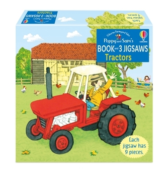 Paperback Poppy and Sam's Book and 3 Jigsaws: Tractors Book