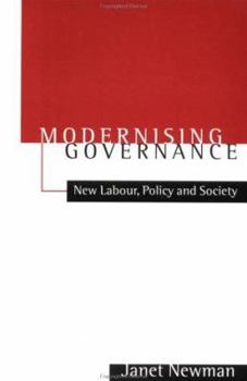 Paperback Modernizing Governance: New Labour, Policy and Society Book