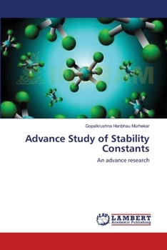 Paperback Advance Study of Stability Constants Book