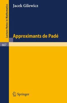 Paperback Approximants de Pade [French] Book