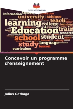 Paperback Concevoir un programme d'enseignement [French] Book