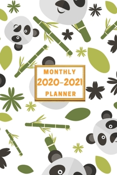 Monthly Planner 2020-2021: cut panda planner/calendar 2020 panda Monthly Pocket Planner, Calendar & Schedule Agenda, planner Gifts For Women, Men, Girls, Boys, Kids And Adults (6 x 9), 2020 planner pa