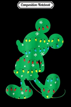 Paperback Composition Notebook: Disney Mickey Mouse Christmas Lights Journal/Notebook Blank Lined Ruled 6x9 100 Pages Book