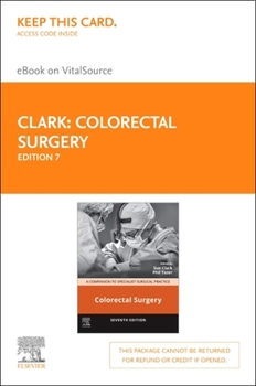 Misc. Colorectal Surgery - Elsevier E-Book on Vitalsource (Retail Access Card): Colorectal Surgery - Elsevier E-Book on Vitalsource (Retail Access Card) Book