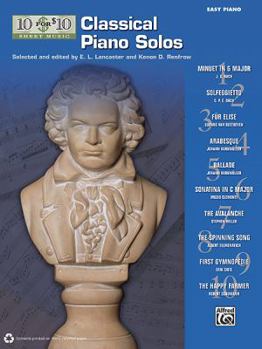 Paperback 10 for 10 Sheet Music Classical Piano Solos: Piano Solos Book