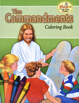 Paperback Coloring Book about the Commandments Book