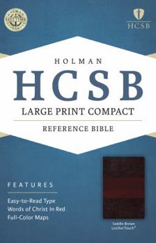 Imitation Leather Large Print Compact Reference Bible-HCSB [Large Print] Book