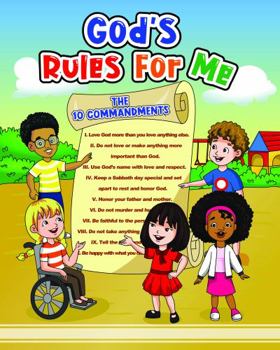 Paperback God's Rules For Me: The 10 Commandments Book