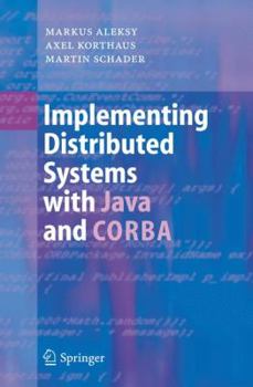 Paperback Implementing Distributed Systems with Java and CORBA Book