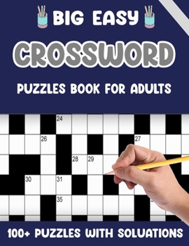 Paperback 2023 Big Easy Crossword Puzzles Book For Adults Book