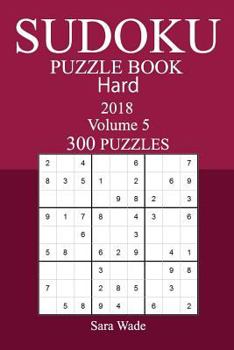 Paperback 300 Hard Sudoku Puzzle Book - 2018 Book