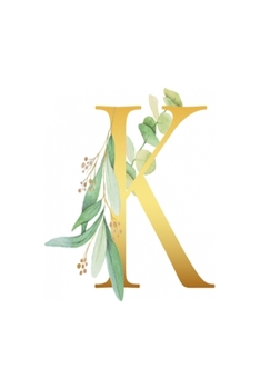 K: monogram initial Letter K - Personalized Initial Monogram Letter K  College Ruled Notebook - 6 x 9 inch Pocket Size: Cute Alphabet Vintage ...