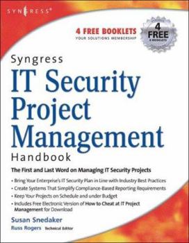 Paperback Syngress IT Security Project Management Handbook Book