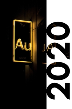 2020: Gifts for chemistry professors Gold symbol Handy Planner Calendar Organizer Daily Weekly Monthly Student Diary for research on gifts for teachers in bulk