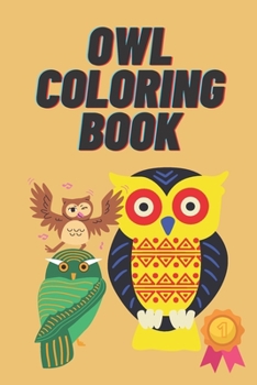 Paperback Owl Coloring Book: Owls Paperback Coloring Book for Kids of All Ages, Cute Owls, Black Pages Book