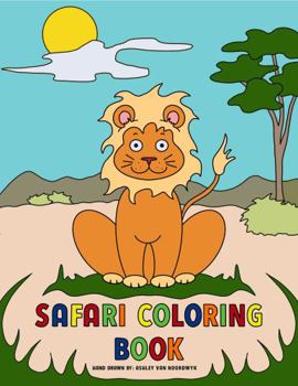 Paperback Safari Coloring Book: Hand illustrated Book