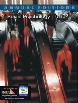 Paperback Annual Editions: Social Psychology 01/02 Book