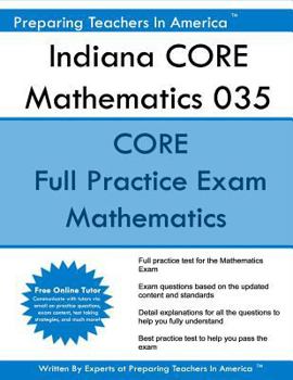 Paperback Indiana CORE Mathematics 035: Indiana CORE Math Indiana CORE Assessments for Educator Licensure Book