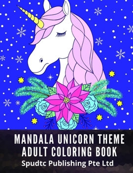 Paperback Mandala Unicorn Theme Adult Coloring Book