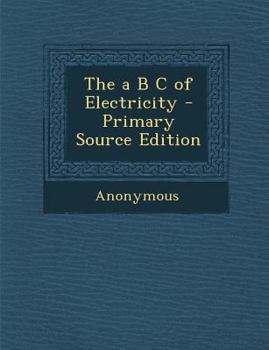 Paperback A B C of Electricity Book