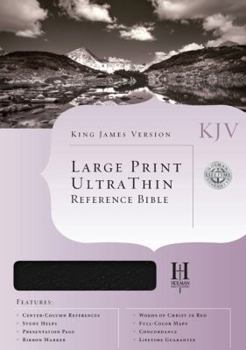 Bonded Leather Ultrathin Large Print Reference Bible-KJV [Large Print] Book