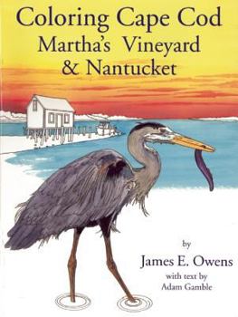 Paperback Coloring Cape Cod Martha's Vineyard & Nantucket Book