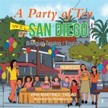 Paperback A Party of Ten in San Diego: Bilingual Tagalog / English Book