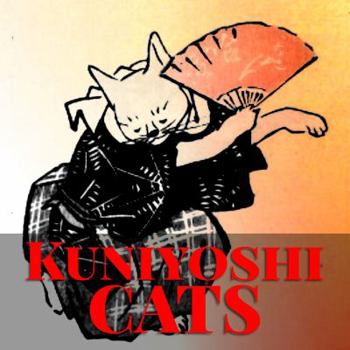 Paperback Kuniyoshi Cats: Japanese Woodblock Print Coloring Book for Stress Relief and Mindfulness Book