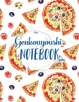 Paperback Genkouyoushi Notebook: Japanese Composition Book, Kanji Writing Notebook, Genko Yoshi, Japanese Grid Paper Book