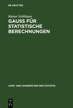 Hardcover GAUSS für statistische Berechnungen [German] Book