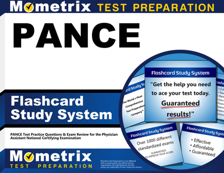 Misc. Pance Flashcard Study System: Pance Test Practice Questions & Exam Review for the Physician Assistant National Certifying Examination Book
