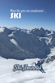 Paperback Ski Journal: Ski lined notebook - gifts for a skiier - skiing books for kids, men or woman who loves ski- composition notebook -111 Book