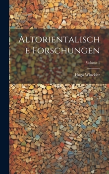 Hardcover Altorientalische Forschungen; Volume 1 [German] Book
