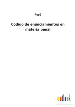 Paperback Código de enjuiciamientos en materia penal [Spanish] Book