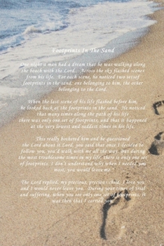 Footprints In The Sand: Beach Journal 120 Lined Pages