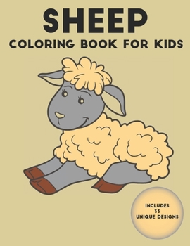 Paperback Sheep Coloring Book For Kids: 33 Unique Designs Book