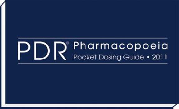 Paperback PDR Pharmacopoeia Pocket Dosing Guide 2011 Book