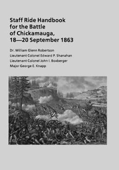 Paperback Staff Ride Handbook for the Battle of Chickamauga, 18-20 September 1863 Book