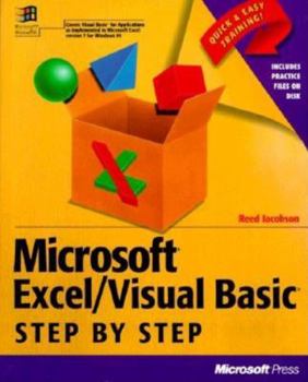 Paperback Microsoft Excel/Visual Basic Step by Step Book