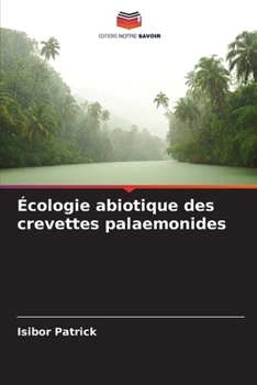 Paperback Écologie abiotique des crevettes palaemonides [French] Book