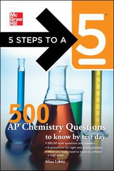 Paperback 500 AP Chemistry Questions to Know by Test Day Book