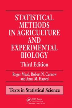 Hardcover Statistical Methods in Agriculture and Experimental Biology Book