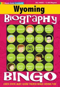 Hardcover Wyoming Biography Bingo Book
