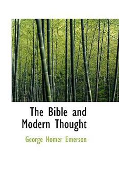The Bible and Modern Thought