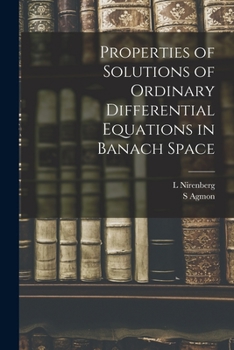 Paperback Properties of Solutions of Ordinary Differential Equations in Banach Space Book