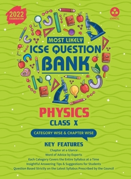 Paperback Most Likely Question Bank - Physics: ICSE Class 10 for 2022 Examination Book