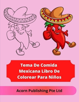 Mexikanisches Essen Thema Malbuch Für Kinder