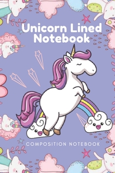 Unicorn Lined Notebook - Composition Notebook: Unicorn Pink Lined Notebook 120 Pages Book 6x9 - Unicorn notebook: Unicorn gift- By : Unicorns Composition Notebook